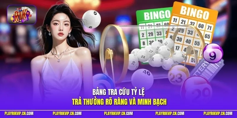 Bảng tra cứu tỷ lệ trả thưởng rõ ràng và minh bạch